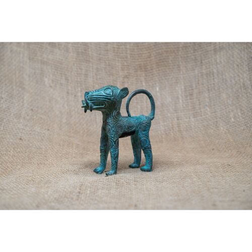 Benin Leopard sculpture - Bronze 56.12