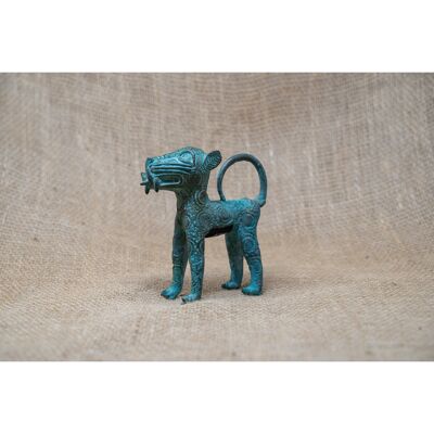 Escultura de leopardo de Benin - Bronce 56.12