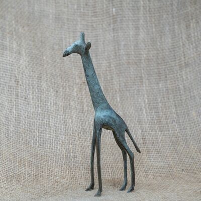 Girafe en bronze - Tchad 20cm.3