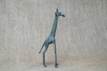 Girafe en bronze - Tchad 20cm.3 3