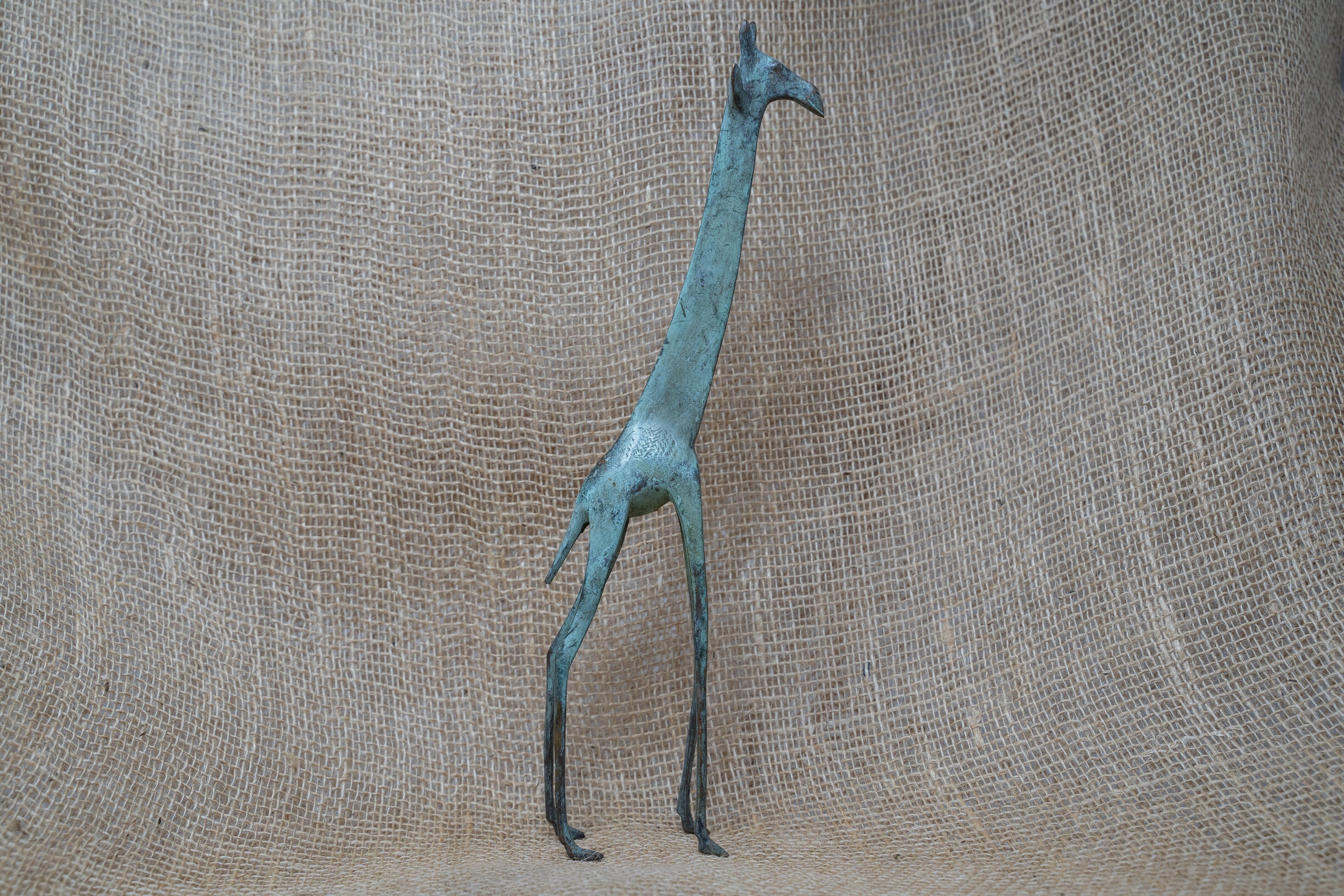 Bronzegiraffe - Tschad 31cm.1