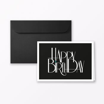 Carte d'anniversaire « Joyeux anniversaire » carte pliante A6 incl. enveloppe 11