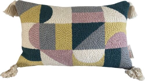 Punch Needle Cushion Cover - Geometric Pattern 1