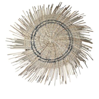 Malawi Sun Wall basket - blue lines 45cm