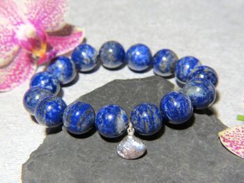 Bracelet "CANBERRA" en pierres naturelles de Lapis Lazuli 3