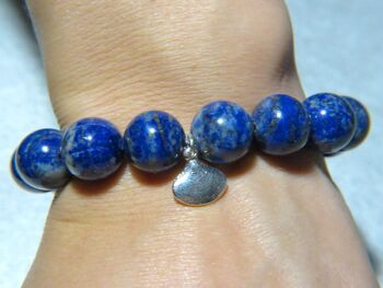 Bracelet "CANBERRA" en pierres naturelles de Lapis Lazuli 4
