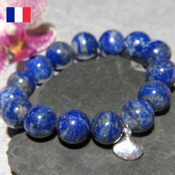 Bracelet "CANBERRA" en pierres naturelles de Lapis Lazuli 5