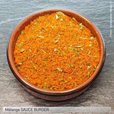 Sauce BURGER - mélanges d'épices, herbes, aromates, condiments, piments pour: viandes, poissons, légumes, marinades, salades, barbecue.