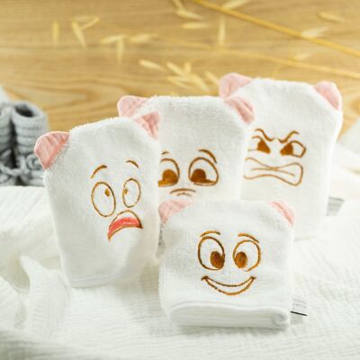 4 guantes de aprendizaje para niños EMOTION - Blush