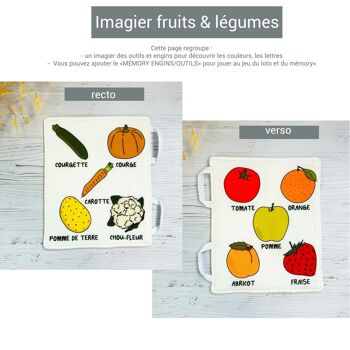 Mallette d'activités évolutive + 3 pages+ 10 cartes  "Petit jardinier" - OLIVE 2