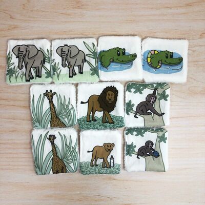 Memory game “jungle animals”