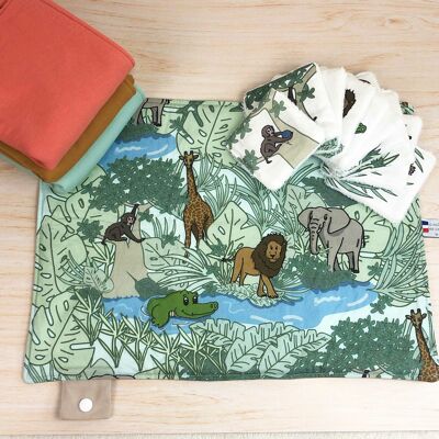 Lotto and memory placemat "jungle animals"