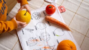 Set de table - coloriage lavable - Imagier fruits et légumes 7