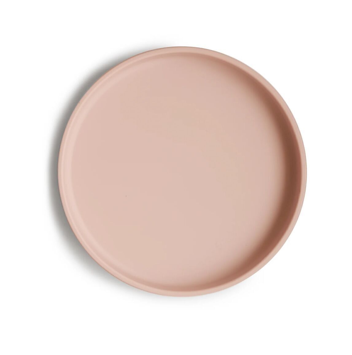 Mushie – Klassischer Silikonteller mit Saugnapf – 100 % frei von BPA, BPS, PVC und Phthalaten – 18.41x18.41x2.2 cm – Rouge-Farbe