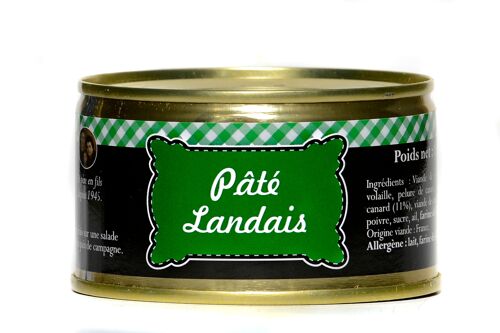 Pâté de landais, conserverie GRATIEN, la boîte de 125g