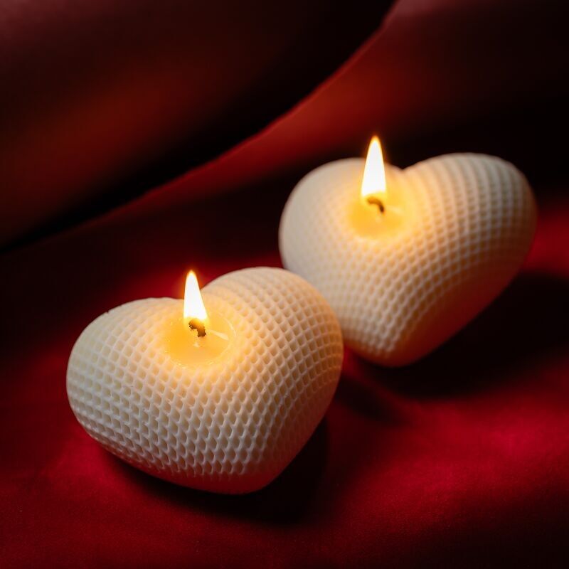 Candela a forma di cuore 100% naturale