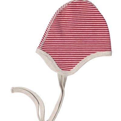 2852BR| Cappello reversibile - rosso mattone-beige melange