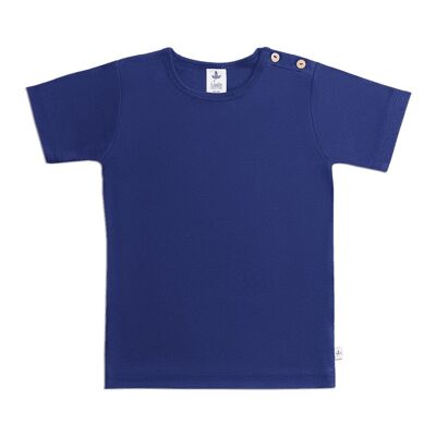 2245| Maglietta basic a maniche corte per bambini - blu scuro
