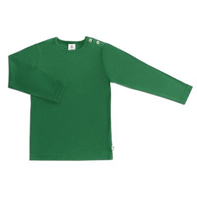 2062 | Camisa básica infantil de manga larga - verde musgo
