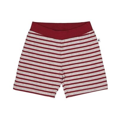 2467| Pantaloncini per bambini - rosso mattone-beige melange