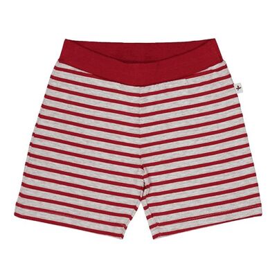 2467| Shorts da bambino - rosso mattone-beige melange