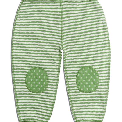 2299| Pantaloni reversibili per bambini - verde bosco-beige-melange