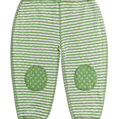 2299 | Pantalón reversible para niño - verde bosque-beige-melange