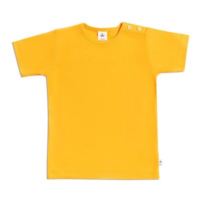 2011 | Camisa Básica de Manga Corta Bebé - Amarillo Soleado