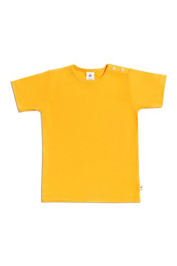 2011 | Chemise basique à manches courtes pour bébé - Jaune soleil 1