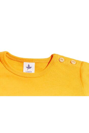 2011 | Chemise basique à manches courtes pour bébé - Jaune soleil 3