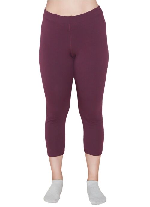 1615 Damen 7/8 Leggings Baumwolljersey