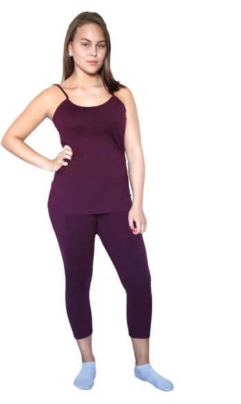 Legging 7/8 femme 1615 en jersey de coton 4