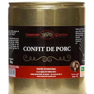 Pork confit, GRATIEN canner, 780g box