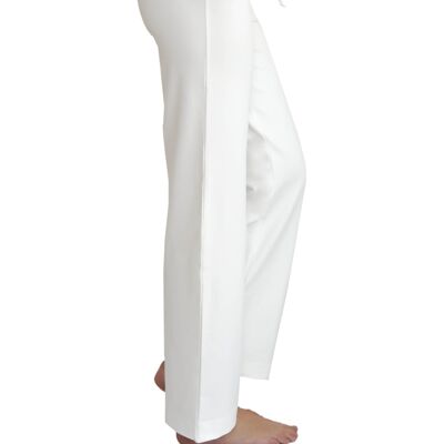 Pantalon de yoga femme 4207 avec ceinture côtelée