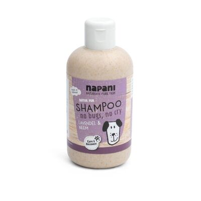 Shampoo "no bugs, no cry" per cani con lavanda e neem, 250ml