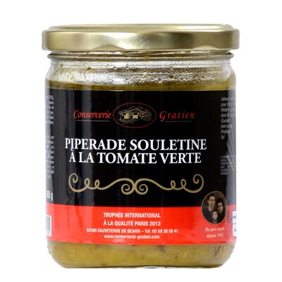 Piperade souletine with green tomatoes, GRATIEN cannery, 360g jar