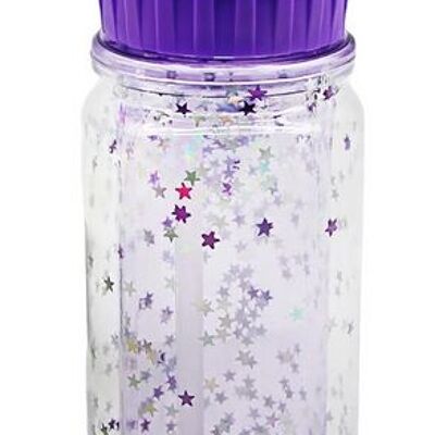 Glitzerflasche lila