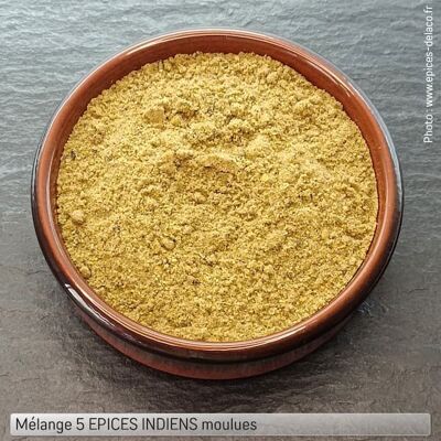 Mix 5 ground INDIAN SPICES - eco