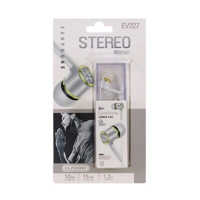 Auriculares con cable - EV-227- 202272 - Blanco