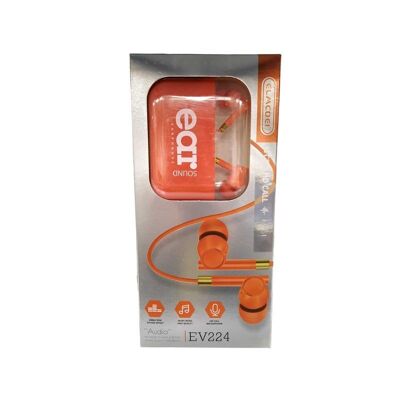 Cuffie cablate - EV-224 - 202586 - Arancione