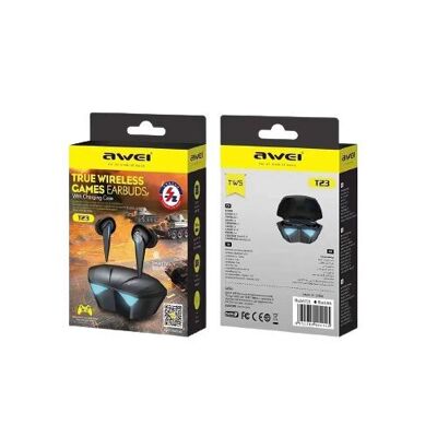 Cuffie Bluetooth wireless con custodia di ricarica - T23 - Awei - 888834