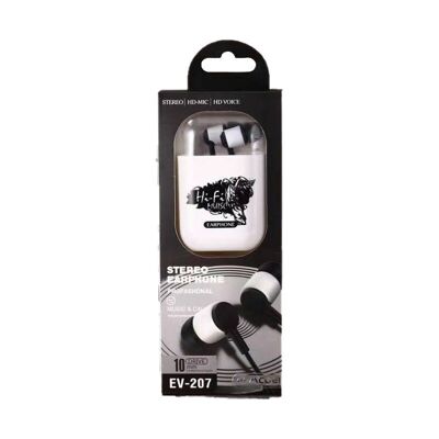 Auriculares con cable - EV-207 - 202296 - Negro