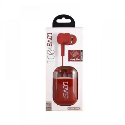 Auriculares con cable - EV-201 - 202012 - Rojo