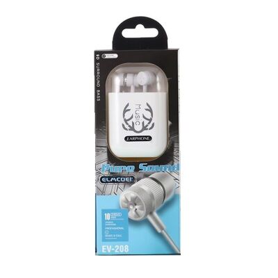 Wired headphones - EV-208 - 202289 - White