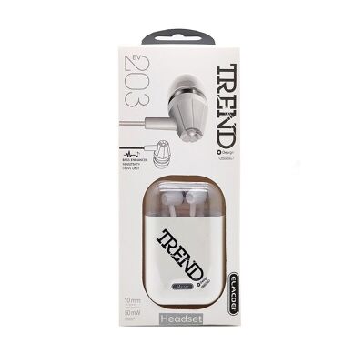 Auriculares con cable - EV-203 - 202036 - Blanco