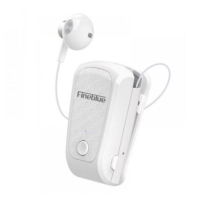 Oreillette Bluetooth sans fil - FQ-10R PRO - Fineblue - 712157 - Blanc