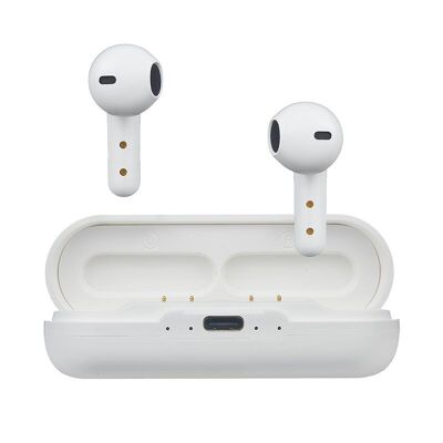 Kabellose Kopfhörer mit Ladeetui – PRO X – 352451 – Weiß