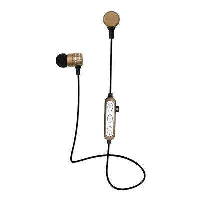 Wireless headphones - Neckband - K07 - 672007 - Gold