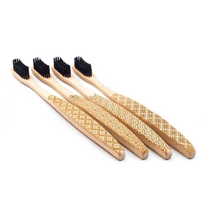 Bamboo toothbrushes - Adults - Medium