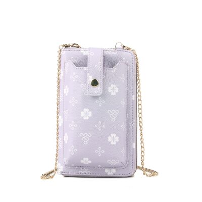 ORTA NOVA Lodi Crossbody Wallet | Lilac Marble